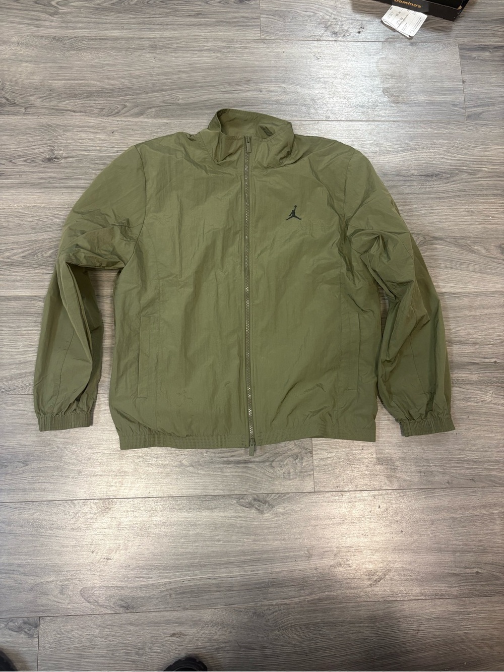 Jordan Olive Green Full-Zip Windbreaker Jacket